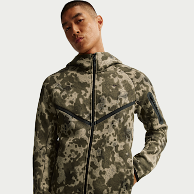 NIKE公式】ナイキ テック メンズ フルジップ フリース カモ ウィンド